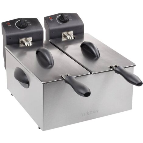 Tristar FR-6937 Doppia friggitrice a zona fredda 6 l 2x 1800 W Argento (opaco)