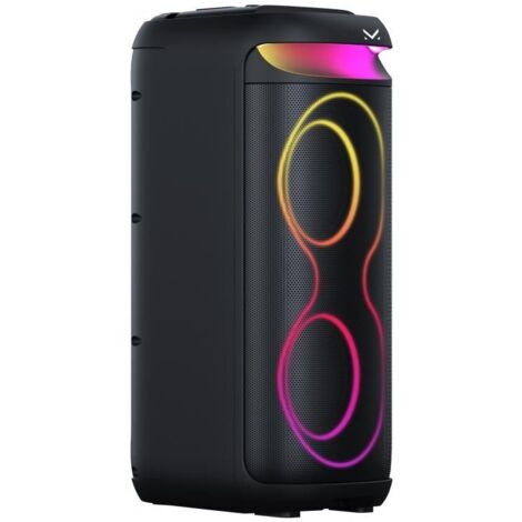 Altoparlante Party Bluetooth Majestic Fire T38 da 480W con Luci LED, TWS e Design Nero per Feste e Animazioni