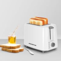 Aigostar Tostapane 2 Fette 6 Livelli Doratura Vassoio Briciole 750Watt Compat