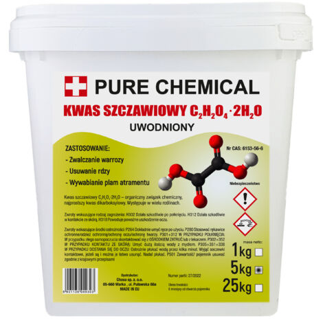 Acide oxalique - 5 kg - Cristaux purifiés - Détartrage efficace - Usage apicole