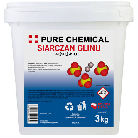 Sulfate d'aluminium - 3 kg - Bleu pour hortensias - pH régulateur - Haute pureté