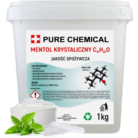 Cristaux de menthol - 1 kg - Sauna - Effet rafraîchissant - Parfum agréable