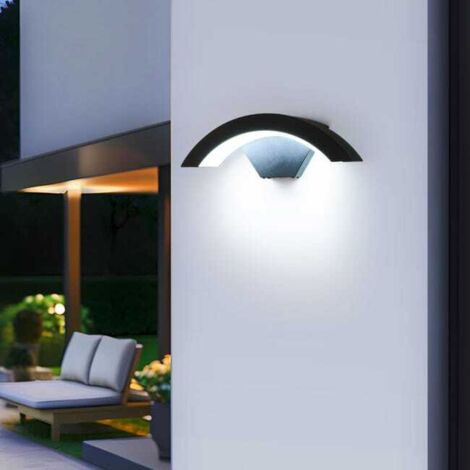 Applique murale LED 24W en aluminium – IP65, lumière blanche froide 6000K, extérieur (1/5)