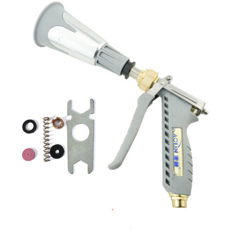 Pistolet pulvérisateur agricole électrique – Arroseur haute pression pour arbres fruitiers avec long manche-Blanc (1/4)