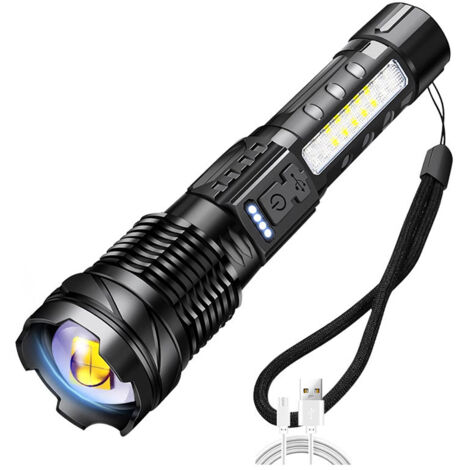 Lampe de Poche Rechargeable Ultra Puissante – Lampe LED pour Camping, Pêche, Chasse, Escalade et Situations d’Urgence en Plein Air (1/5)