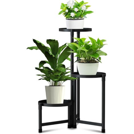 Support Plantes Métal 3 Niveaux – Étagère (1/5)