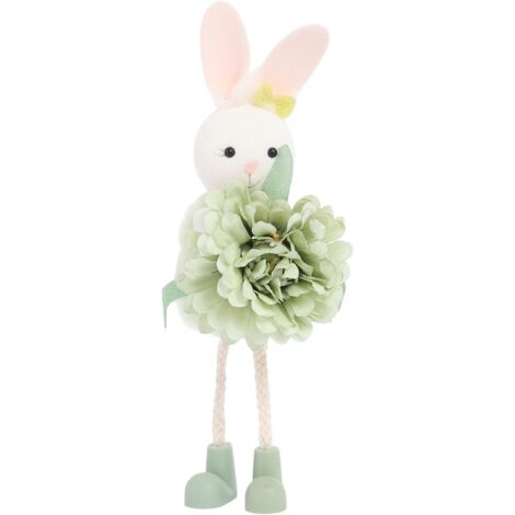 Figurines Lapin de Pâques – Décoration de Table et Maison, Idée Cadeau pour Fête et Saison(Vert - 1 pièce) (1/5)
