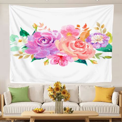 Tapisserie design tendance pour chambre à coucher, tissu de fond esthétique pour la décoration intérieure 150x130cm (1/5)