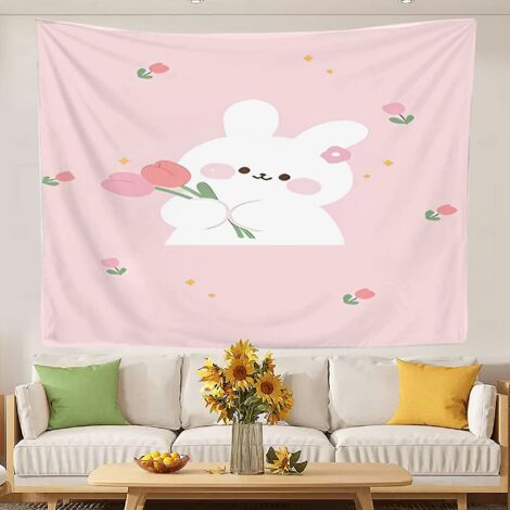 Tapisserie bohème pour chambre d'adolescente, à suspendre au mur pour la décoration intérieure 100x75cm (1/5)