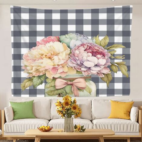 Tapisserie imprimée, tenture murale, décoration murale 100x75cm (1/5)