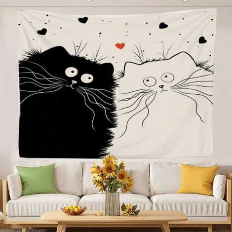 Tapisserie murale tendance et élégante pour chambre à coucher, séchage rapide, idéale pour décorer vos murs. 150x130cm (1/5)