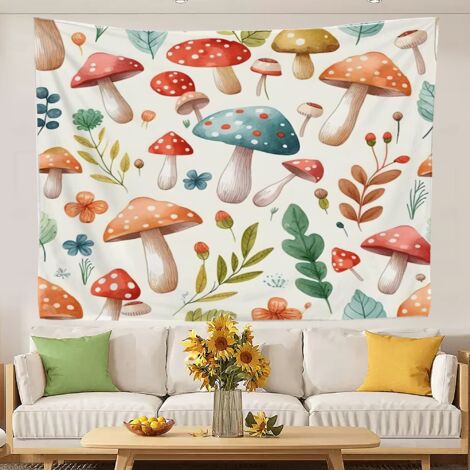 Tapisseries murales, couvertures de plage colorées, nappes pour lit, décoration intérieure 100x75cm (1/5)