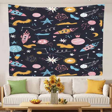 Tapisseries murales imprimées à séchage rapide pour décoration murale 150x130cm (1/5)