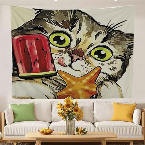 Tapisseries tendance et élégantes pour la décoration de chambre à coucher 150x130cm (1/5)