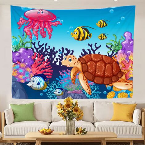 Tapisseries tendance et amusantes pour la chambre à coucher, séchage rapide, pour la chambre à coucher, la maison ou le dortoir. 200x150cm (1/5)