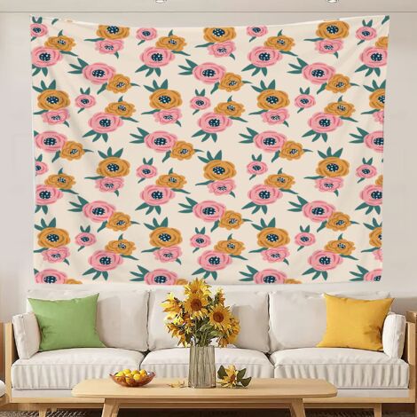 Tapisserie amusante, style bohème, pour décorer un mur de chambre. 100x75cm (1/5)