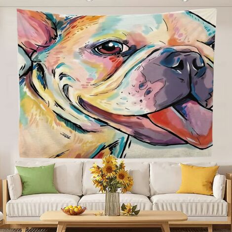 Tapisseries amusantes et colorées pour décorer les murs d'une chambre ou pour une fête 150x130cm (1/5)