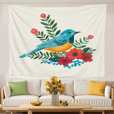 Tapisserie au design attrayant pour la chambre d'une adolescente, tissu de fond pour décoration murale 100x75cm (1/5)