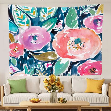 Tapisserie fantaisie amusante pour la chambre d'une femme ou d'une adolescente 150x130cm (1/5)