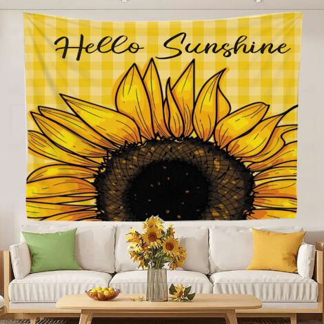 Tapisserie murale humoristique imprimée, décoration murale pour chambre 150x130cm (1/5)