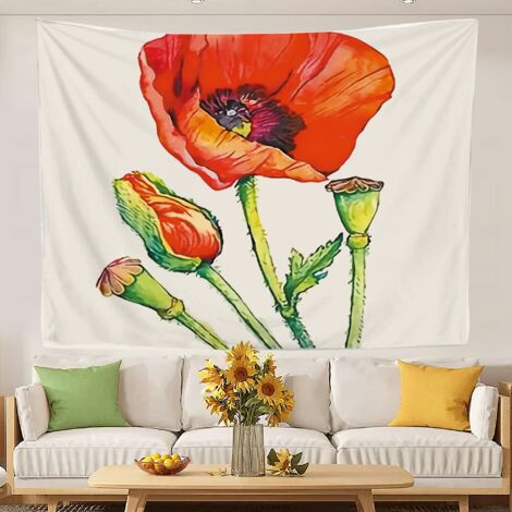 Tapisserie murale unique pour chambre de femme ou d'adolescente 150x130cm (1/5)