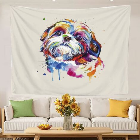 Tapisserie murale, tapisseries aux couleurs vives pour la décoration murale de la chambre à coucher 100x75cm (1/5)