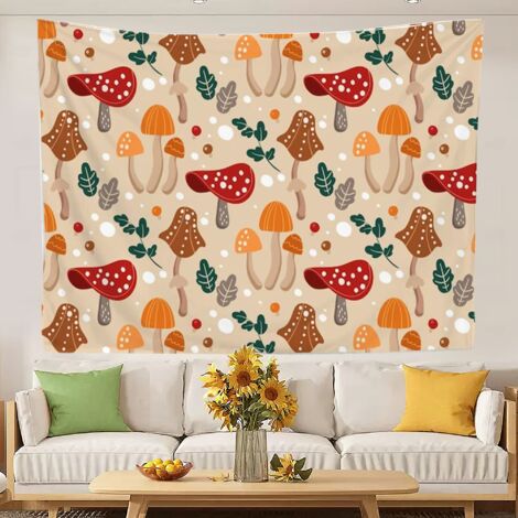 Tapisserie murale colorée style plage, idéale pour une chambre ou un dortoir. 100x75cm (1/5)