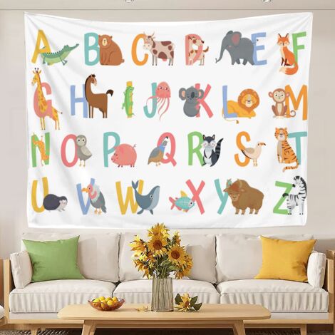 Tapisseries murales vintage pour la décoration de chambre 150x130cm (1/5)
