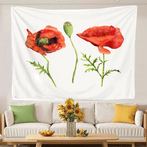 Tapisserie murale tendance style universitaire pour chambre de femme ou d'adolescente 100x75cm (1/5)
