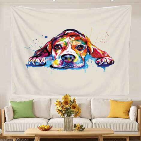 Tapisserie murale amusante et vintage pour chambre d'enfant, séchage rapide. 200x150cm (1/5)