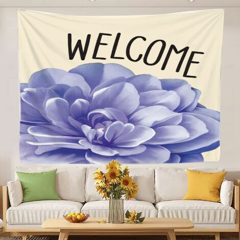 Tapisserie murale amusante et originale en forme de couverture de plage pour chambre d'étudiant 100x75cm (1/5)