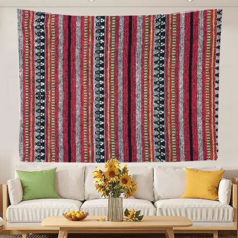 Tapisseries murales décoratives, couvertures de plage esthétiques, fond de lit, décoration intérieure 100x75cm (1/5)