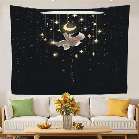 Tapisserie amusante et tendance, idéale comme toile de fond esthétique pour une chambre d'étudiant. 150x130cm (1/5)