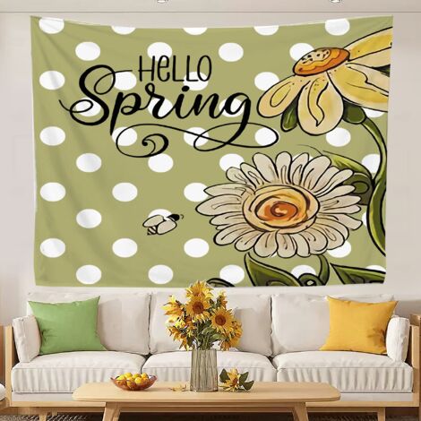 Tapisserie murale, tapisserie esthétique pour chambre à coucher, nappes pour chambre d'étudiant 150x130cm (1/5)