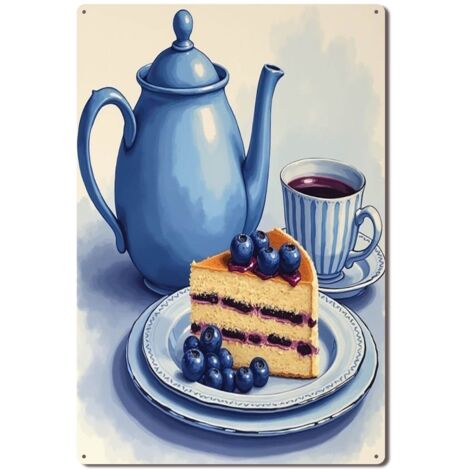 Plaque Métallique Décorative Rétro pour Bar de Campagne Maison Café et Restaurant, Parfaite pour Ajouter une Touche de Rustique et de Style Rétro 30x20 cm. (1/5)