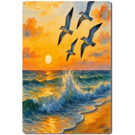 Plaque en Métal Vintage Art Murale pour Jardin de Jasmin Cuisine Salon et Bar, Durable et Résistante, Parfaite pour Ajouter une Touche de Romance dans Votre Espace 30x20 cm. (1/5)
