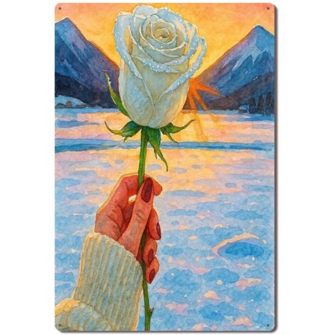 Plaque Métallique Décorative Rétro pour Bar de Plage Maison Café et Restaurant, Offrant une Atmosphère de Vacances et de Soleil pour Vos Clients et Invités 30x20 cm. (1/5)