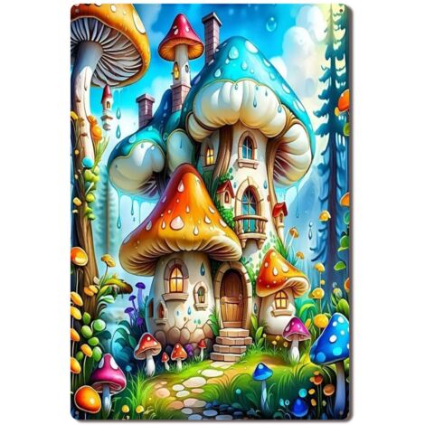 Plaque en Métal Vintage Art Murale Durable pour Bureau Terrasse Jardin et Maison, Conçue pour Résister aux Intempéries et Ajouter une Atmosphère Rétro Authentique 30x20 cm. (1/5)