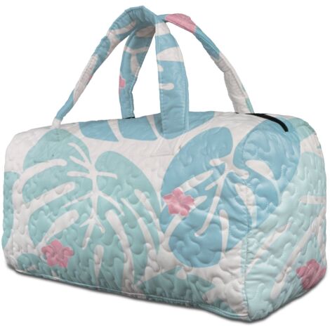 40,5x20,5x20,5cm Sac polochon matelassé polyester, sac de voyage rétro pour quotidien, sac à provisions fonctionnel et mignon pour le travail, les courses et les voyages (1/5)