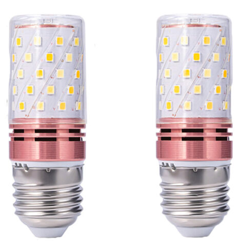 2 ampoules LED E27 12W – Blanc chaud à blanc froid 3000-6000K – 100Lm/W – Idéal pour lampes de table et chevet (1/5)