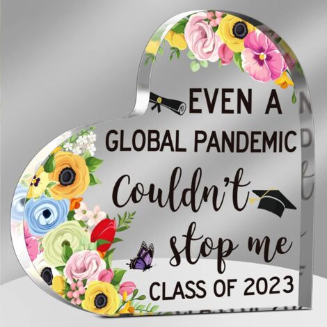 Plaque acrylique Noël inspirante, déco chambre motif papillon, cadeau encouragement pour femme, maman, amie, collègue et sœur, décoration de bureau tendre - 8.5x8.5x1cm (1/5)