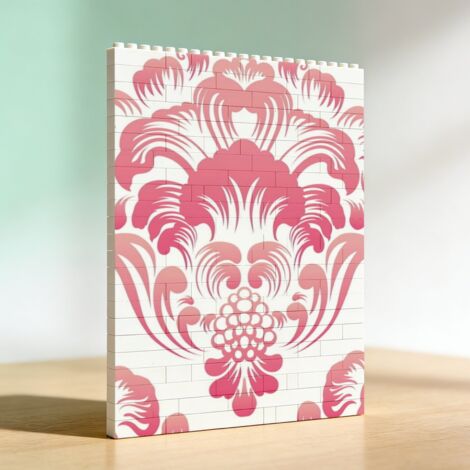 Cadre artistique en blocs et briques, Saint‑Valentin et anniversaire (1/5)