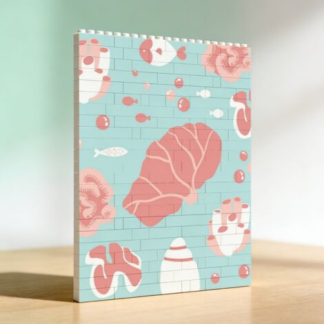 Cadre de construction en briques et blocs DIY, cadeau idéal pour amoureux adultes (1/5)