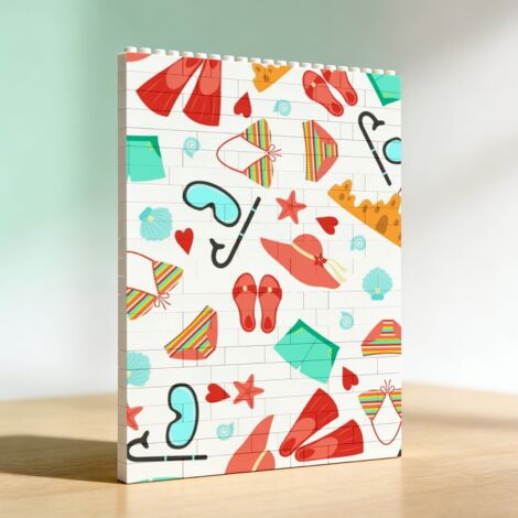 Cadre photo créatif DIY en briques, cadeau pour anniversaire et Saint-Valentin (1/5)