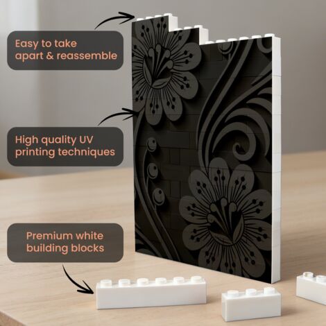 Cadre photo DIY en briques de construction, cadeau romantique pour elle ...