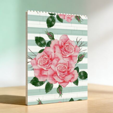 Cadre photo DIY pour adultes en briques, cadeau pour anniversaire, Saint-Valentin (1/5)