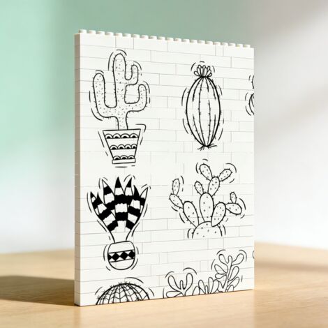 Cadre d’anniversaire DIY en blocs de construction, cadeau de la Saint-Valentin (1/5)