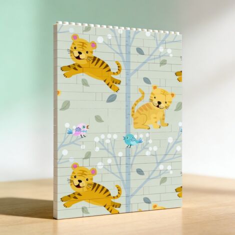 Cadre artistique DIY en blocs de construction, cadeau pour lui et elle (1/5)