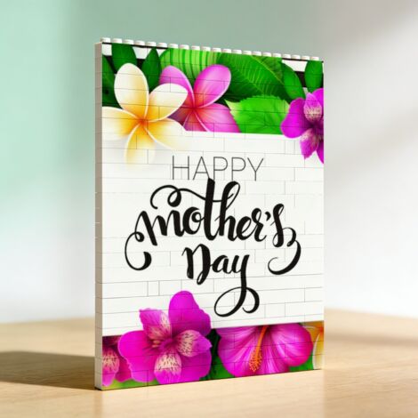 Cadre photo en blocs et briques, cadeau pour elle, lui