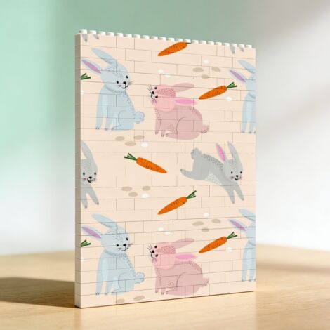 Cadre de construction d’anniversaire créatif en briques, cadeau pour couples (1/5)